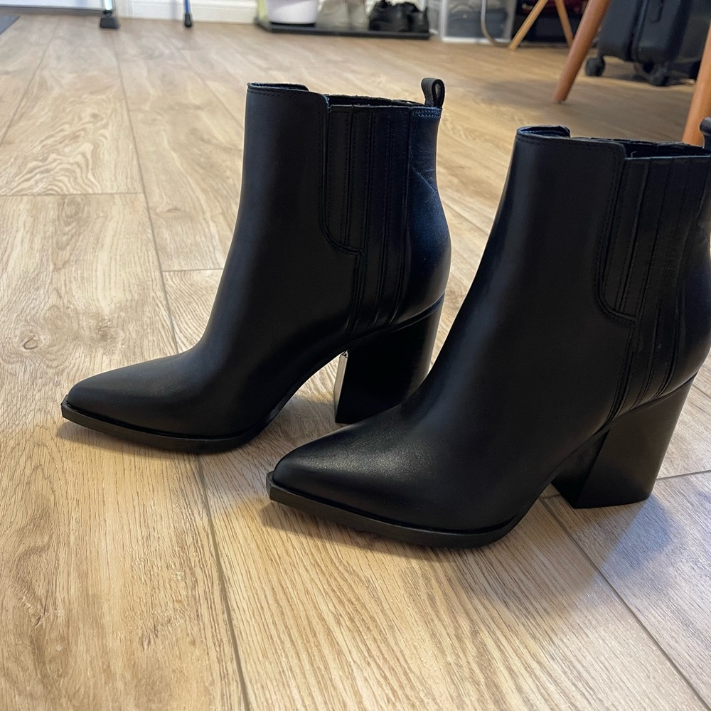 Marc Fisher Sleek Black  Booties